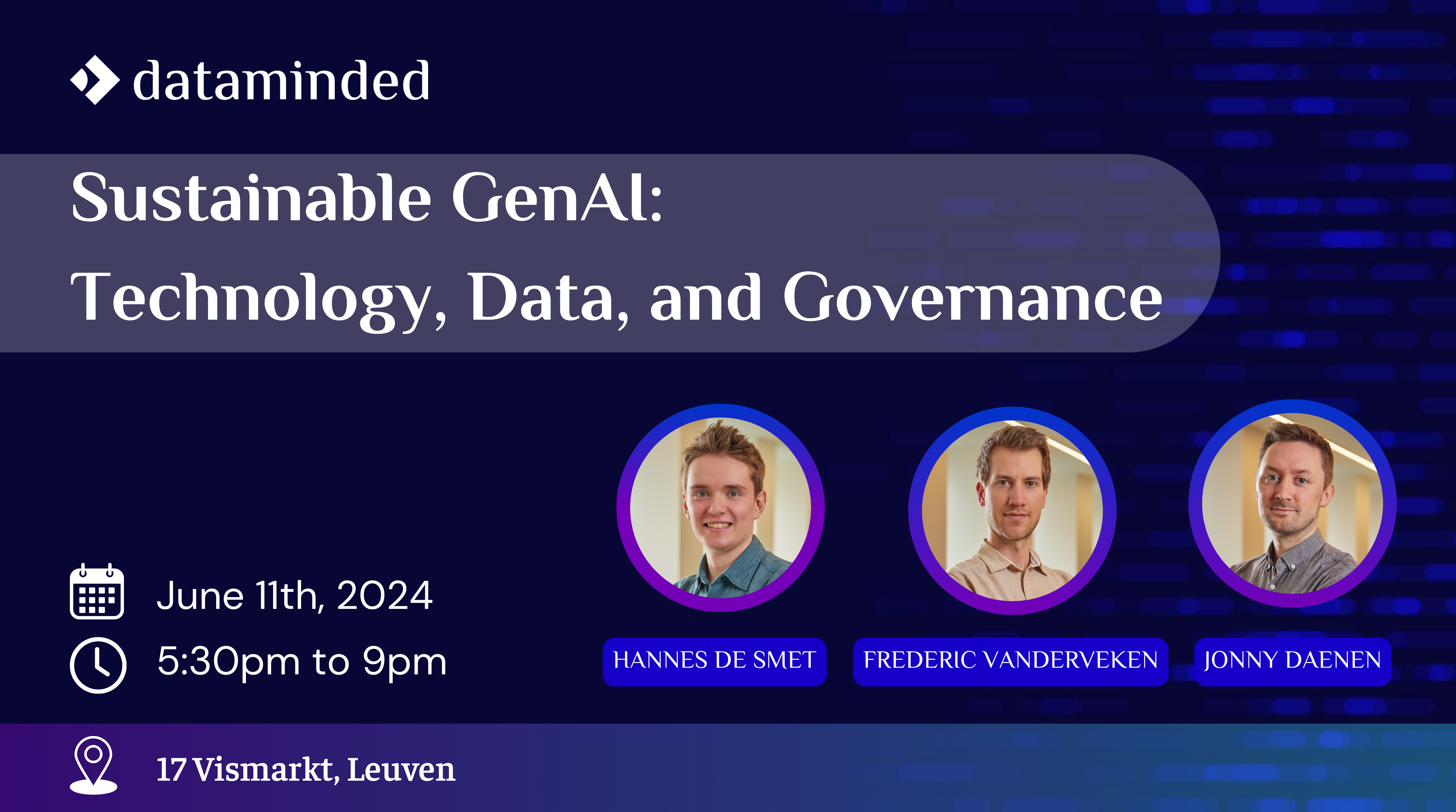 Recording - Sustainable GenAI: Technology, Data and Governance